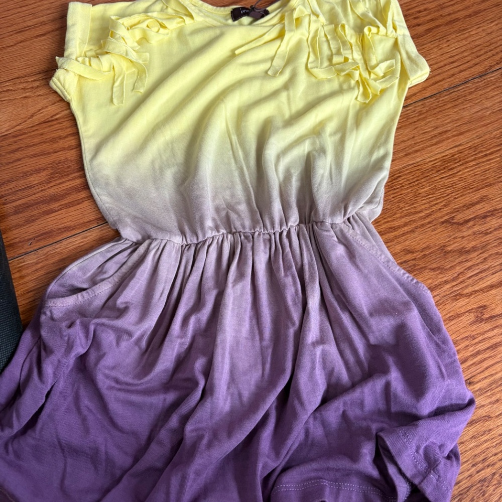 Imoga purple and yellow tie dye dress - Picture 2 of 2